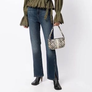 DL1961 Emilie Straight Leg Jeans w slit hem - color “thundercloud” Size 30.